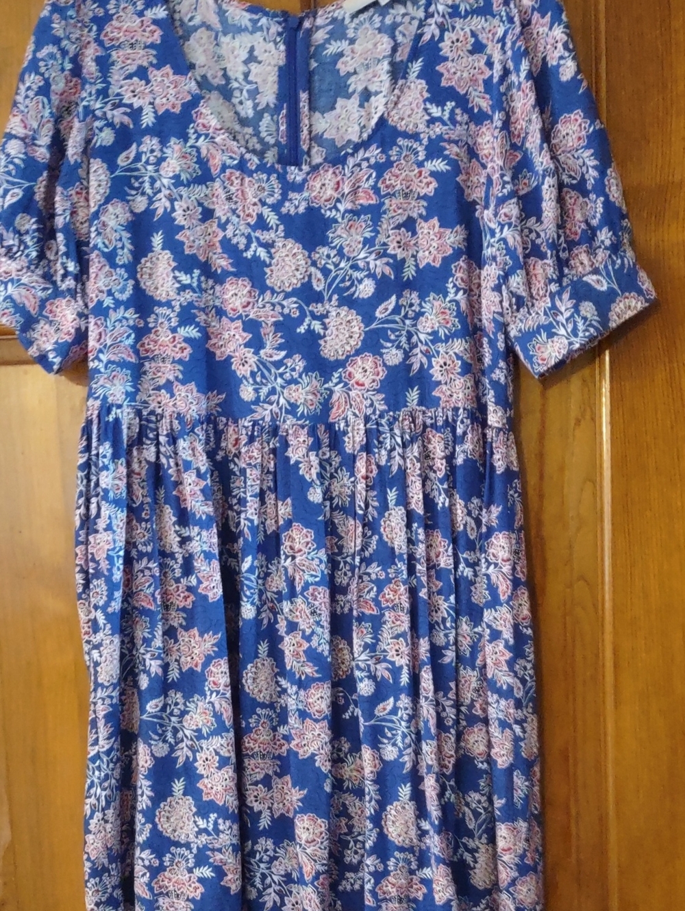 LOFT Blue Floral Casual Women's Summer Dress.